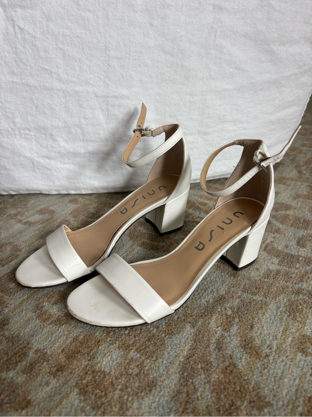 Unisa white heels